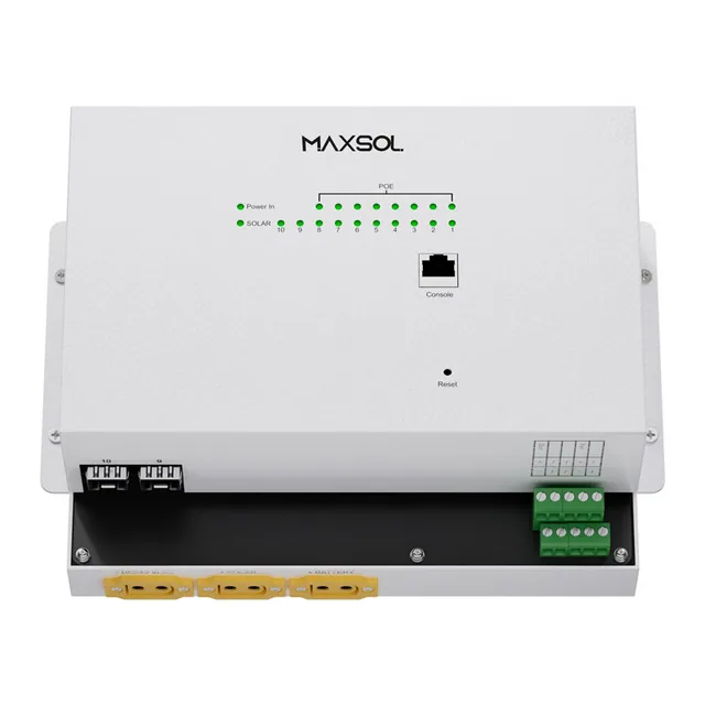Switch PoE industrial solar administrabil 8GE+2GF