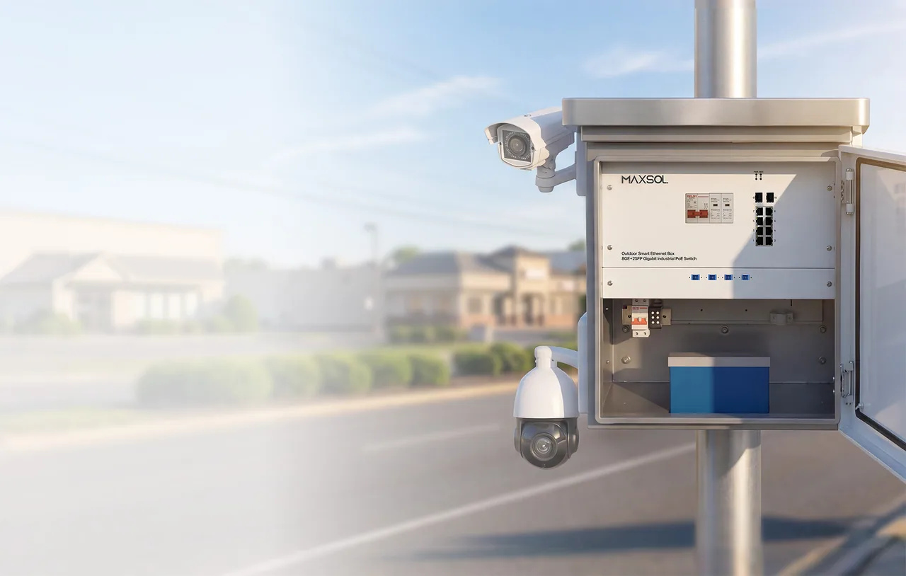 Cutie PoE inteligentă industrială pentru rețele exterioare