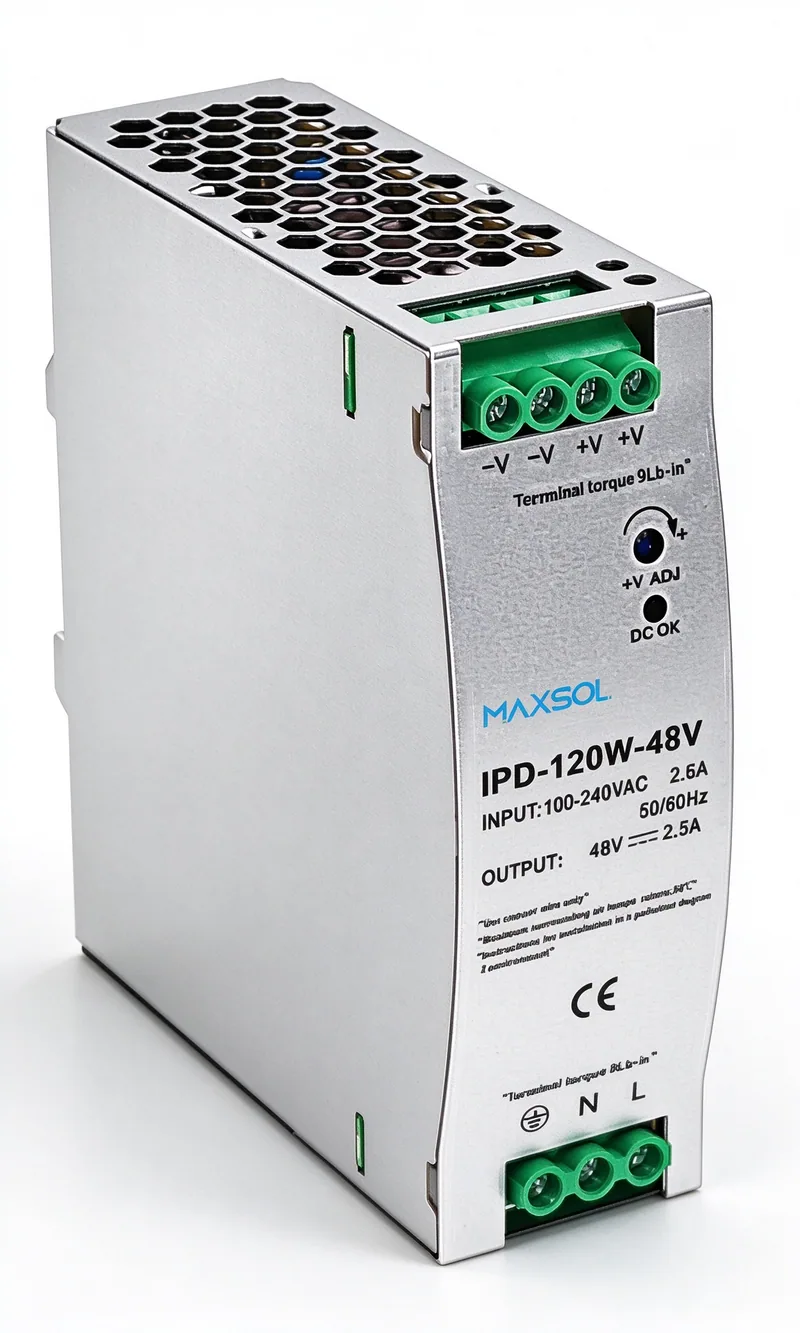 Sursă industrială pe șină DIN 48V DC 120W