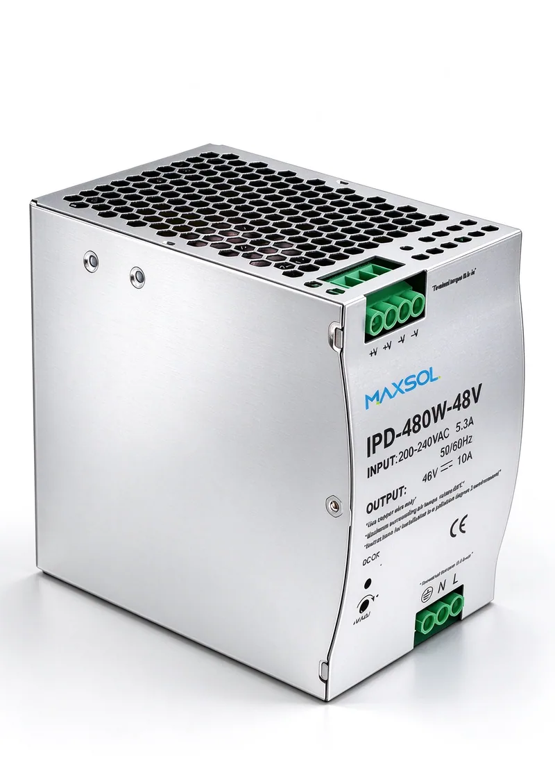 Sursă industrială pe șină DIN 48V 480W