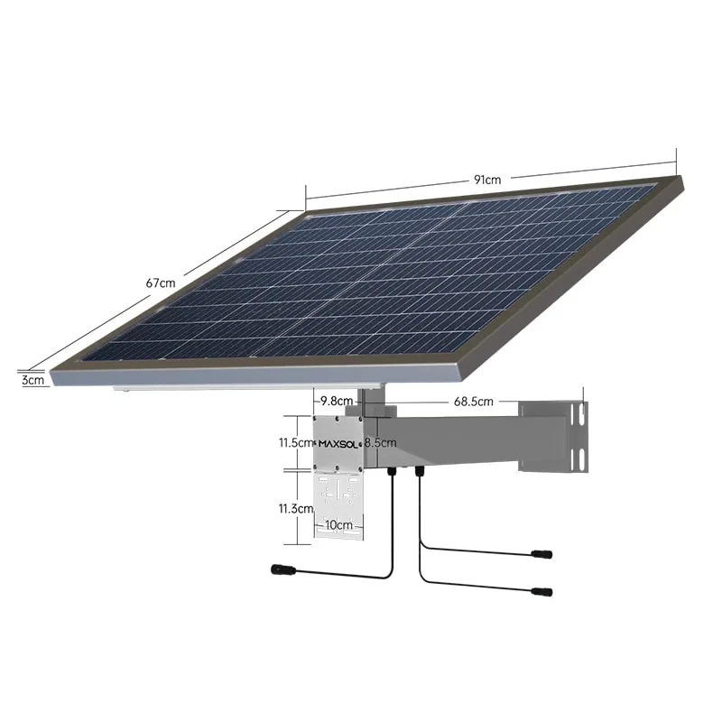 Sistem solar Maxsol CS12060 cu panou monocristalin de 120W