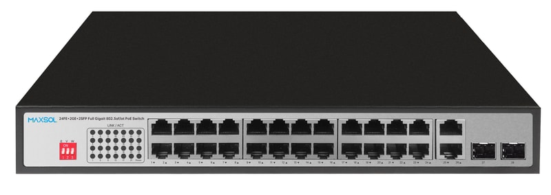 Switch PoE Gigabit neadministrabil cu rază lungă, 24 porturi, 300W
