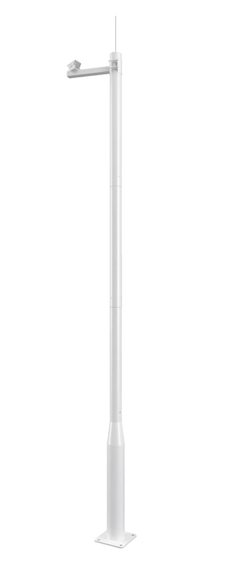 Stâlp modular ranforsat de supraveghere de 4m