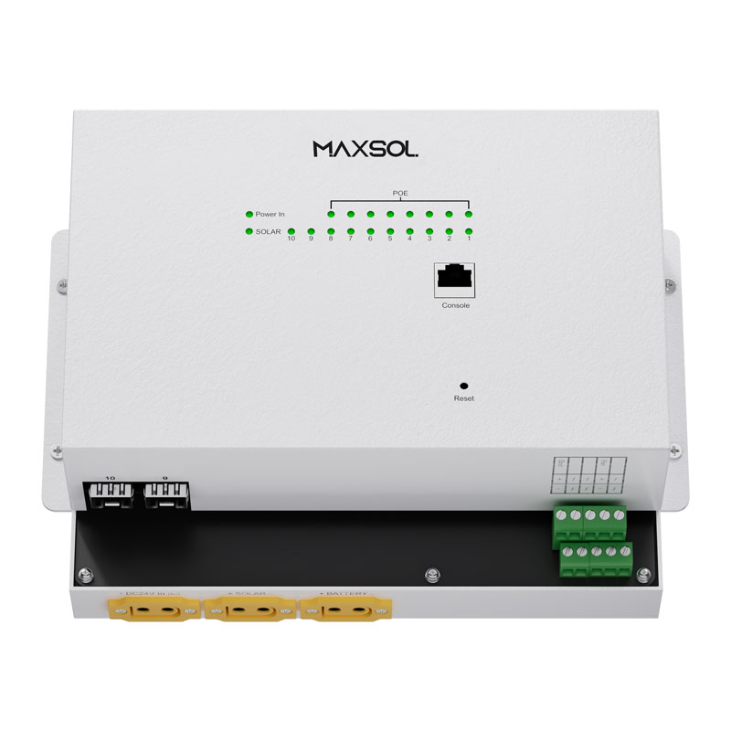 Switch PoE industrial solar administrabil 8GE+2GF